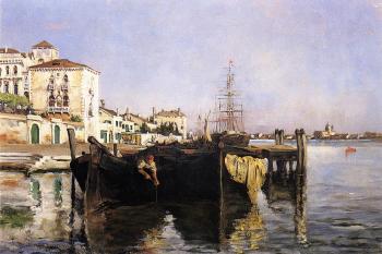 John Henry Twachtman : View of Venice